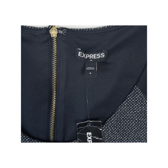 NWT Express Colorblock Sheath Dress - Sculpting Fit, Office to Evening sz 4 - Picture 4 of 4